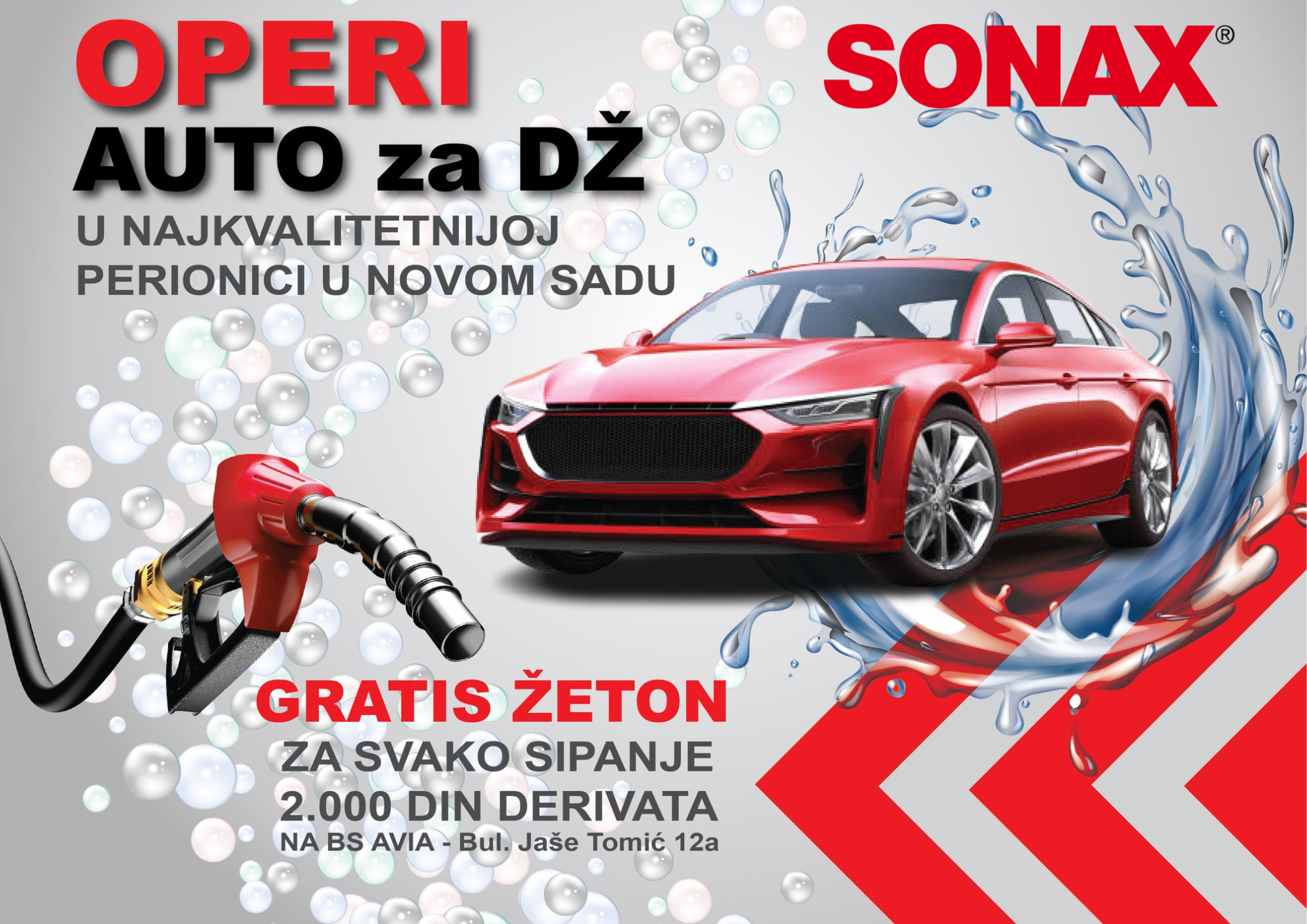 Operi auto za DŽ u najkvalitetnijoj perionici u Novom Sadu - SONAX