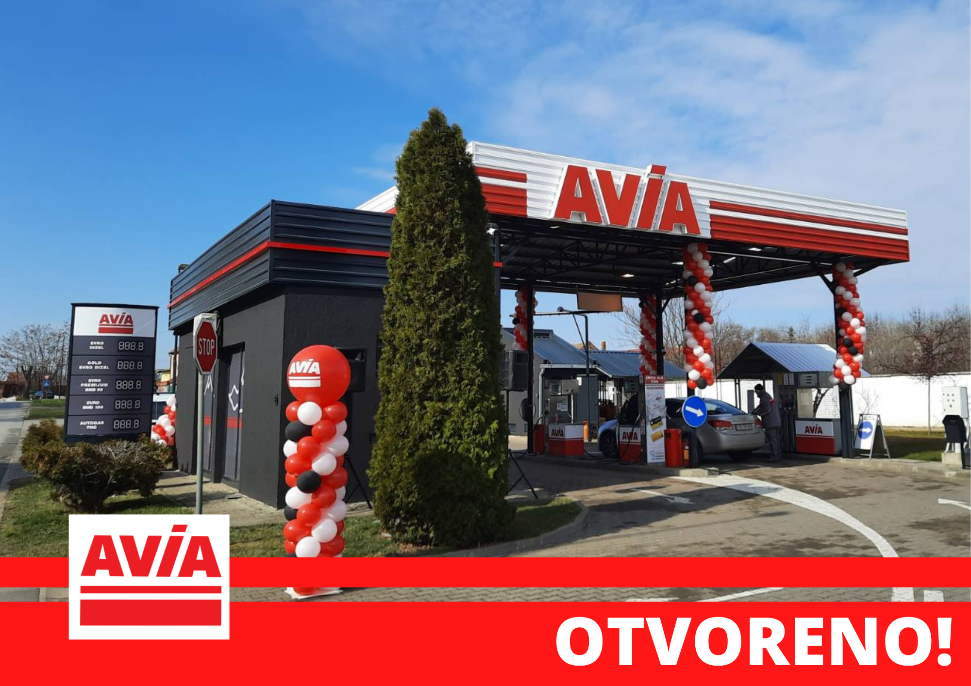 A NEW AVIA GAS STATION OPENS IN ZRENJANIN